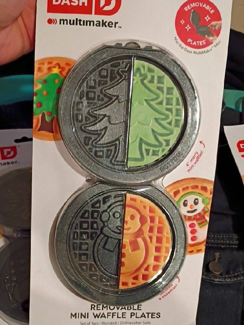 Dash Multimaker Removable Mini Waffle Plates - 2 Sets - Picture 2 of 4